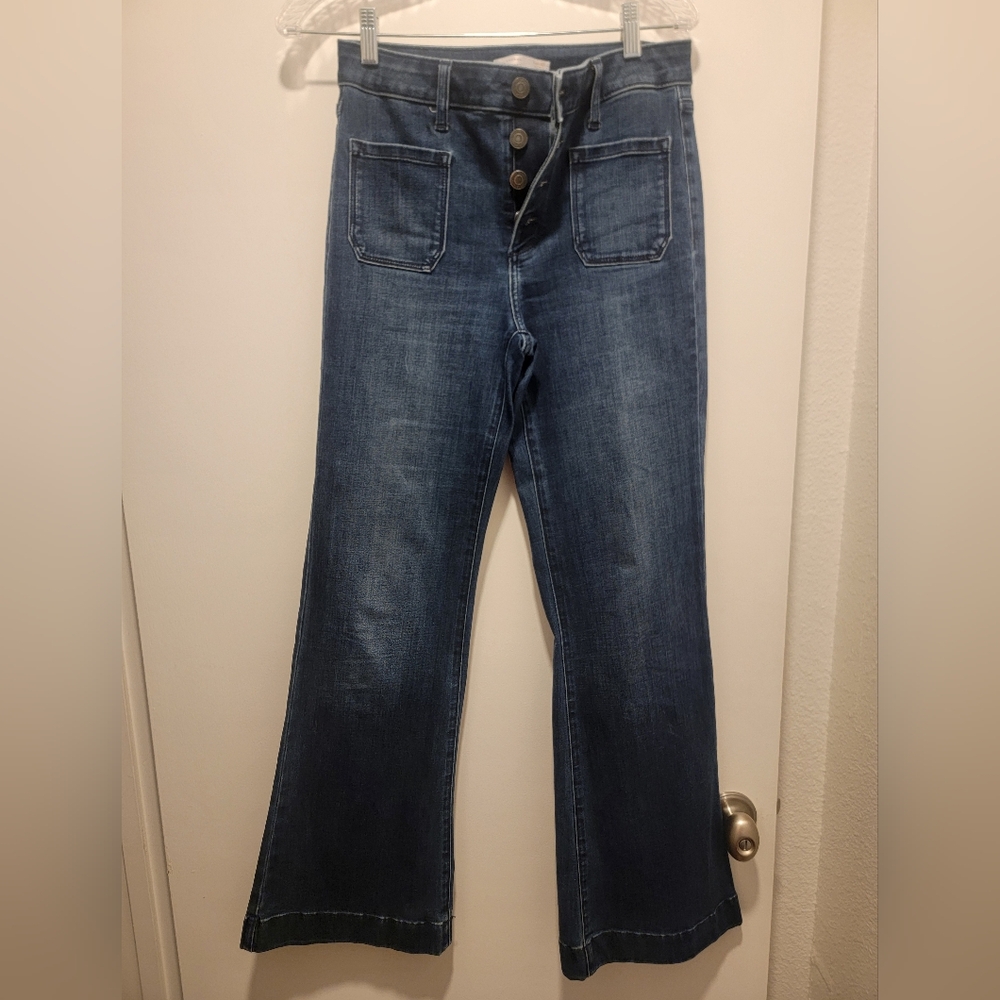 LC Lauren Conrad Button Front Jeans Sz4. Like New